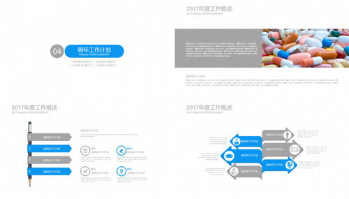 藍(lán)色大氣生物科技醫(yī)療藥品發(fā)布ppt模板下載 22頁 熊貓辦公